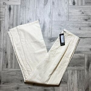 Nasty Gal Cream Dress Pants
